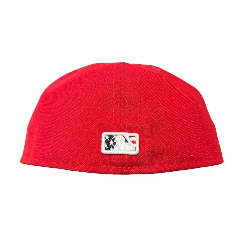 New Era‎ Oakland A's Stars & Stripes 59FIFTY Fitted Hat Red Size 7 5/8